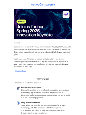 ActiveCampaign - Marketing's AI future in just 45 minutes
