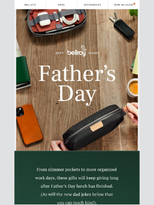 Bellroy - Our Father’s Day gift guide is here!