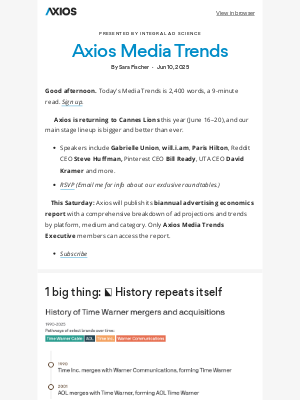 Axios - Axios Media Trends: 🔄 History repeats itself
