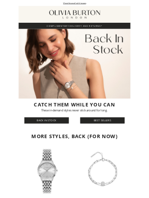 Olivia Burton - They’re back!