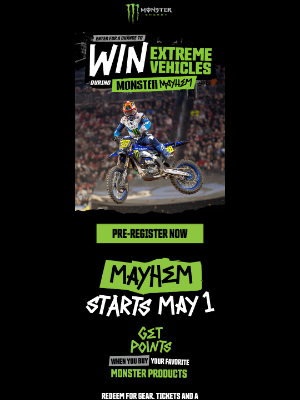 Monster Energy - Sign Up, Get a Free Point