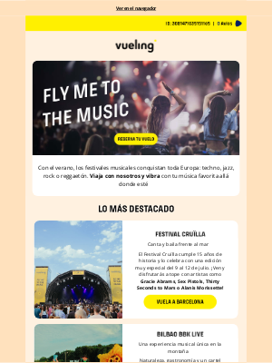 Vueling Airlines S.A. - ¡Vuela al Cruïlla, al Bilbao BBK Live o donde te lleve la música!