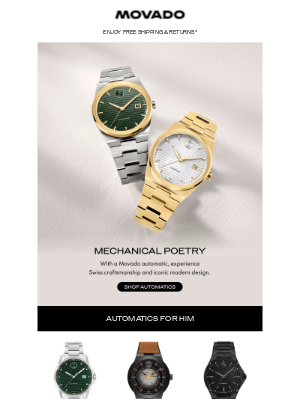 Movado - The Art of Automatic: Find Yours