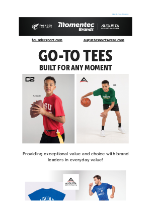 Augusta Sportswear - Tees: Built for Your Moment