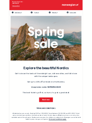 Norwegian Air Shuttle - ✈️ All routes on sale! Up to 20% off.
