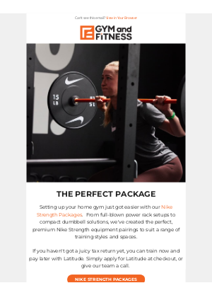 Gym and Fitness (Australia) - Nike Strength Packages Now Available 💪