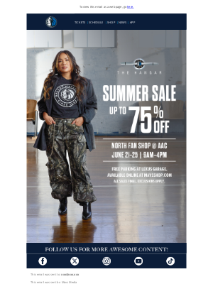 Dallas Mavericks - Did someone say Summer Sale?