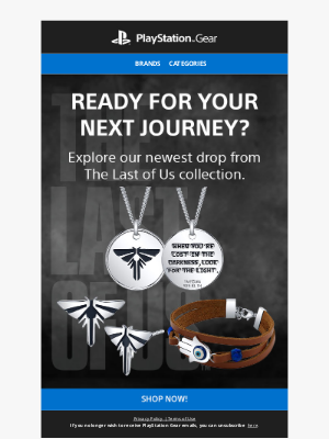 PlayStation - Time’s Ticking: The Last of Us Merch Alert—Shop Before It’s gone!