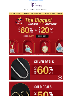 The Jewellery Channel (United Kingdom) - Your Best Excuse to Shop — Extra 20% OFF Inside!