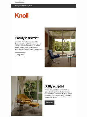 Knoll - Spring Sale: 25% off everything