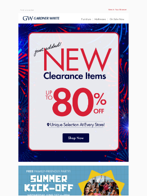 Gardner-White - Unlock Amazing Deals In Clearance