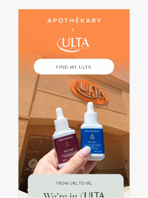 Apothekary - Just Dropped in ULTA Beauty Stores!