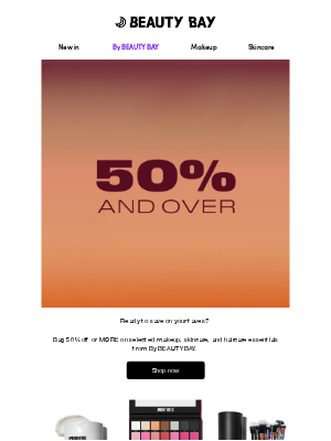 Beauty Bay - 50% off and over is BACK 🤑