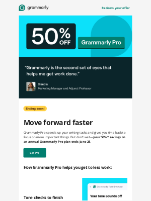 Grammarly - 🎯 50% off Grammarly Pro for the whole year