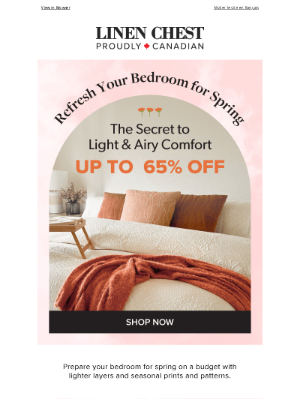 Linen Chest - Light & Airy Spring Comfort 🌼 Up to 65% OFF