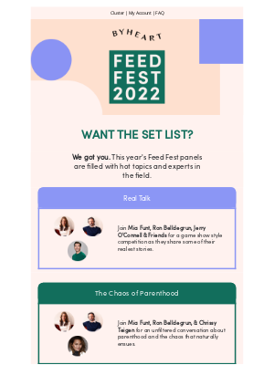 ByHeart - Omg THEY’RE speaking at Feed Fest?