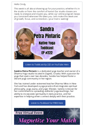 NATIVE YOGA CENTER - Show Up Strong: Native Yoga This Week