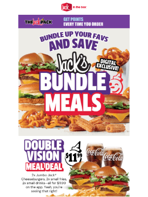 Jack in the Box - Big value bundle meals are on the Jack app! 👀🍔🍟🥤