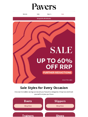 Pavers Shoes (United Kingdom) - Up to 60% off SALE 👉