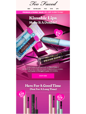 Too Faced Cosmetics - Ultimate Sets, Unbeatable Price – Ends Soon!