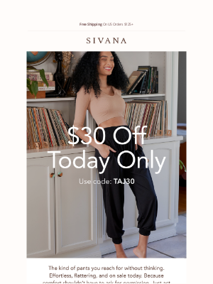 Sivana - FLASH SALE: $30 OFF Bamboo / Organic Cotton Taj Pants — Ends Tonight!