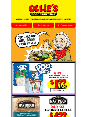 Ollie’s Bargain Outlet - Sizzlin' Summer Savings! Hart, Hanes, Oster, Hershey's, ICEE & More!