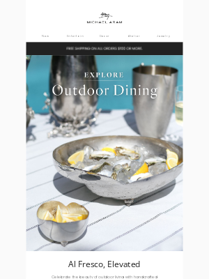 Michael Aram - Dine Under the Stars, the Michael Aram Way