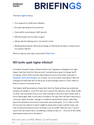 Goldman Sachs - Will tariffs boost inflation?