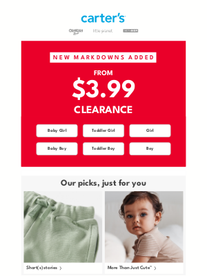 OshKosh B'Gosh - NEW CLEARANCE MARKDOWNS! 🔥🔥🔥
