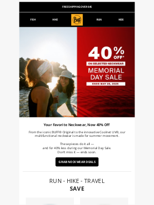 Buff - BUFF® Neckwear: 40% Off This Week Only
