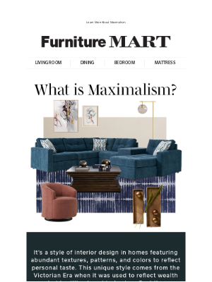 The Furniture Mart - Color Your Home to the MAX