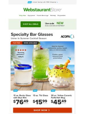 WebstaurantStore - May’s last days bring new offers
