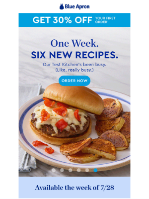 Blue Apron - 30% OFF: One week. Six NEW recipes.