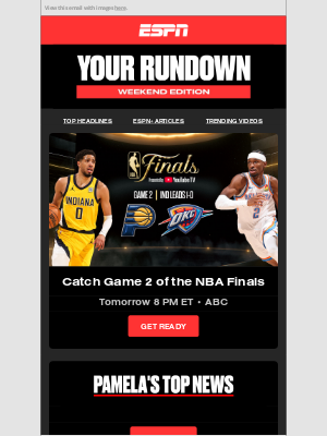 ESPN - This Weekend: NBA Finals Game 2 & More 🏀