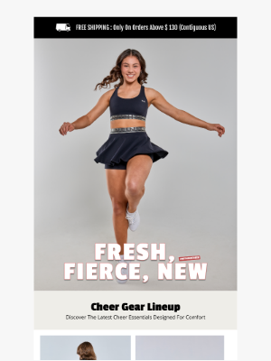 Nfinity Athletic - Get Ready to Soar! New Cheer Gear & Free Shipping Await!