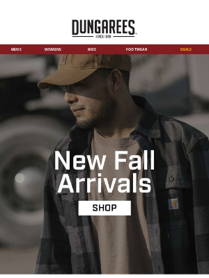 Dungarees - New Fall Drops from our Toughest Brands