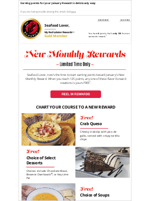 Red Lobster - This just in – NEW Crave Worthy Rewards are Here!