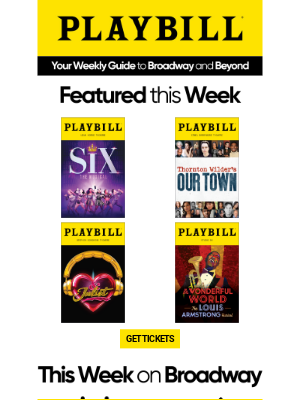 Playbill - Your weekly guide to Main and Beyond 🎭