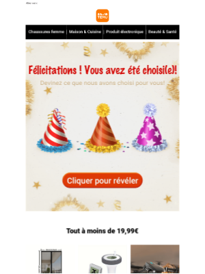 Temu (France) - Vous avez obtenu une très grande offre