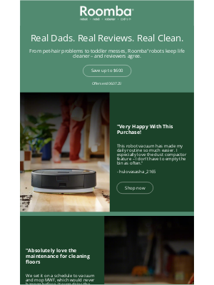 iRobot - See why Dad’s love Roomba® robots.