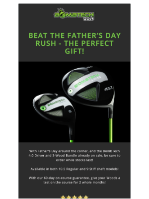 BombTech Golf - Get the perfect gift for Dad! 🎁