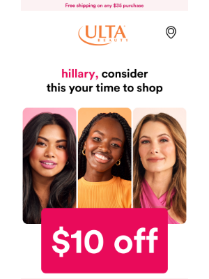 Hillary, ready to finally treat yourself? Here’s $10 to make it easy 🧡🛍️ Conditions apply.