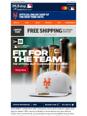 Mlbshop - The Wait Is Over - The 2025 Mets Clubhouse Collection Is Here!