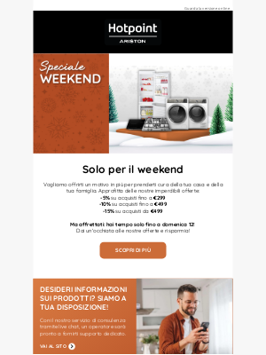 Hotpoint (Italy) - Super offerte del fine settimana