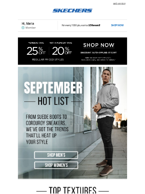 SKECHERS - Your September Hot List is Here
