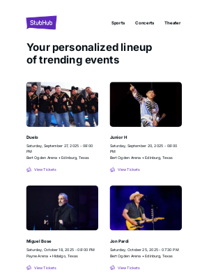 Your event lineup: Duelo