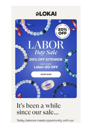 Lokai - SALE ALERT: Get 20% Off Sitewide!