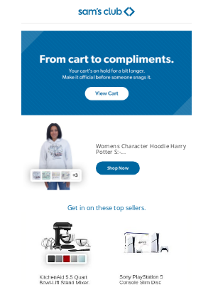 Sam's Club - An amazing message has arrived in your inbox—come back and check out.