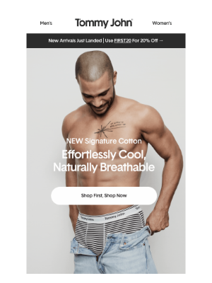 Tommy John - NEW 🧊 Effortlessly Cool, Naturally Breathable