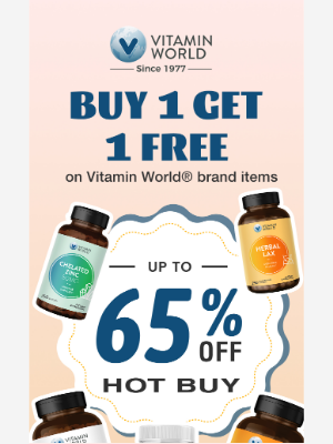 Vitamin World - Buy One Get One FREE🎉Thanksgiving Wellness Awaits!